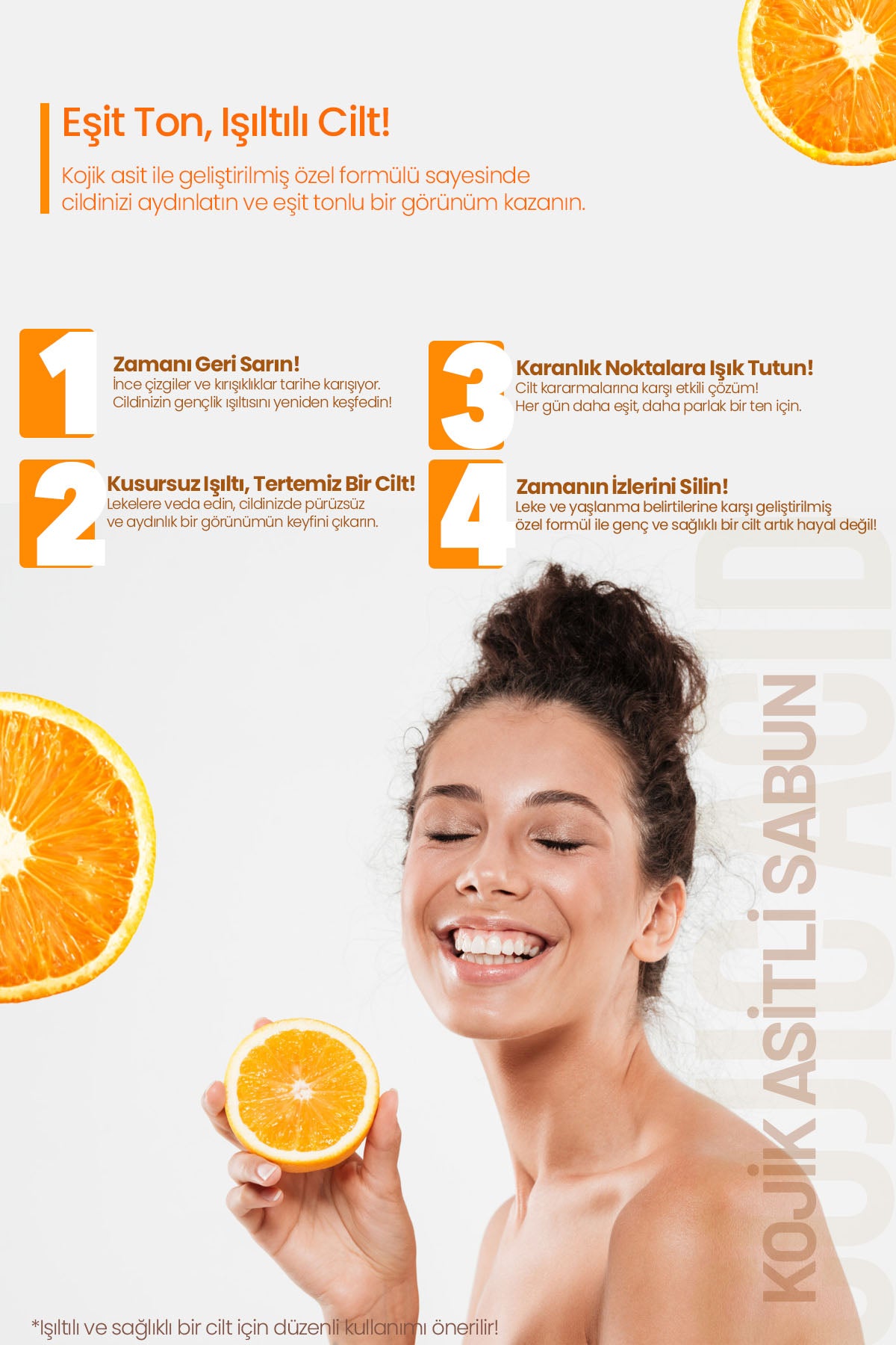 Kojic Asit Sabunu, Zerdeçal Ve Limon Kojik Asit Etkisi Ile Leke Karşıtı Ve Beyazlatıcı KojikSabun