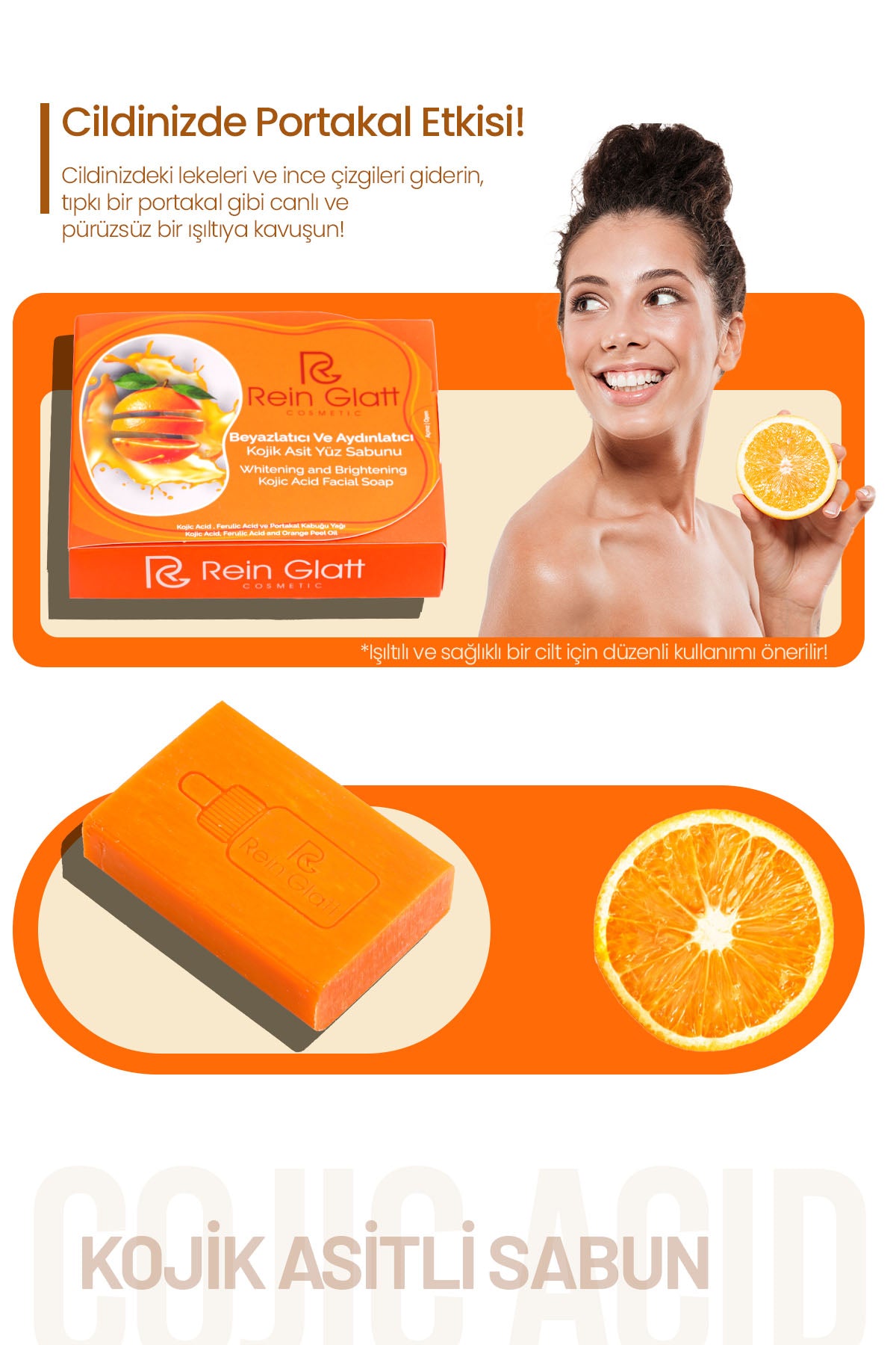 Kojic Asit Sabunu, Zerdeçal Ve Limon Kojik Asit Etkisi Ile Leke Karşıtı Ve Beyazlatıcı KojikSabun