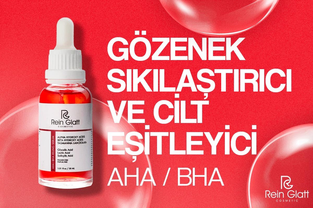 Rein Glatt Cosmetic Aha & Bha Canlandırıcı & Cilt Tonu Eşitleyici Vegan Kırmızı Peeling Cilt Serumu 30 ml