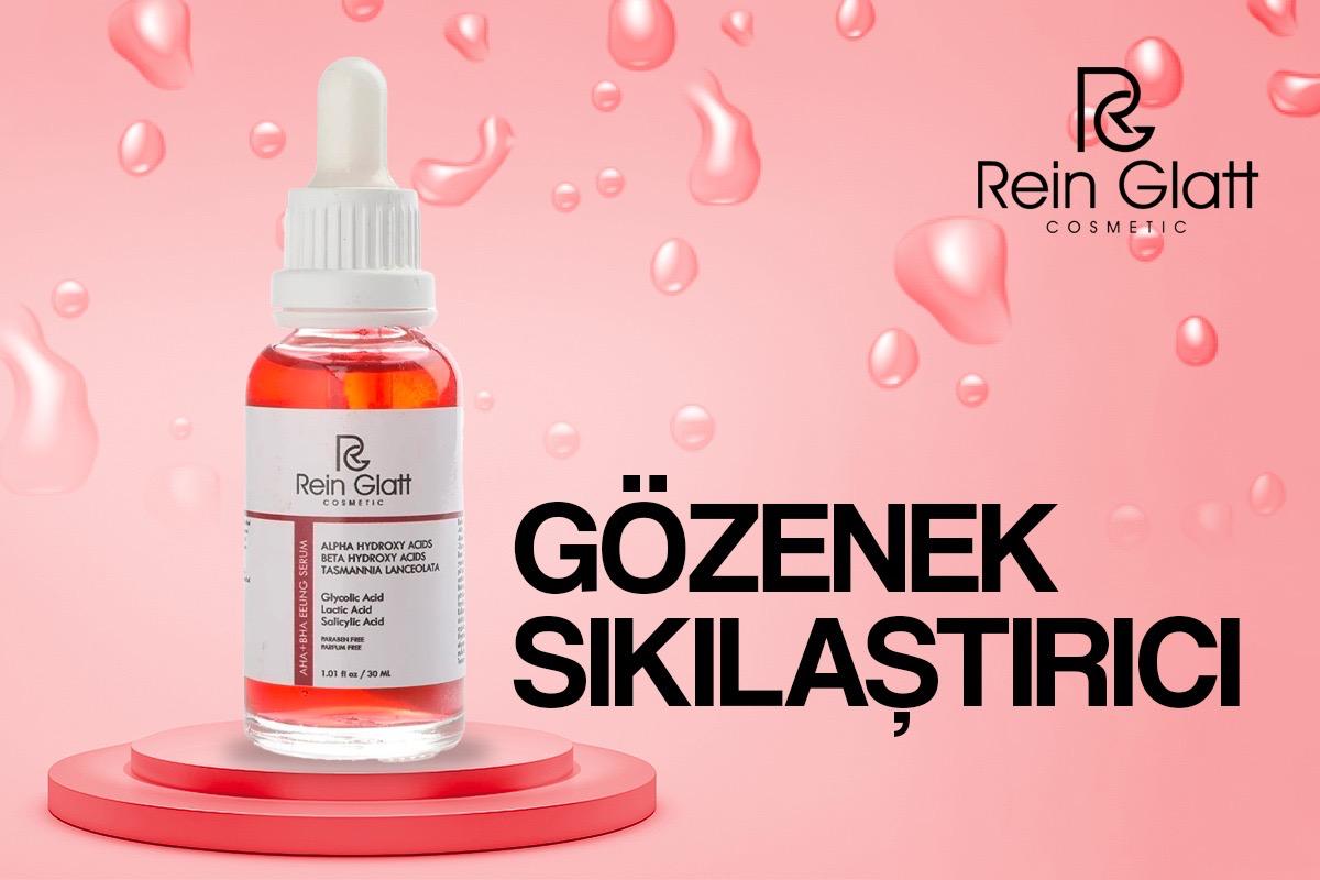 Rein Glatt Cosmetic Aha & Bha Canlandırıcı & Cilt Tonu Eşitleyici Vegan Kırmızı Peeling Cilt Serumu 30 ml