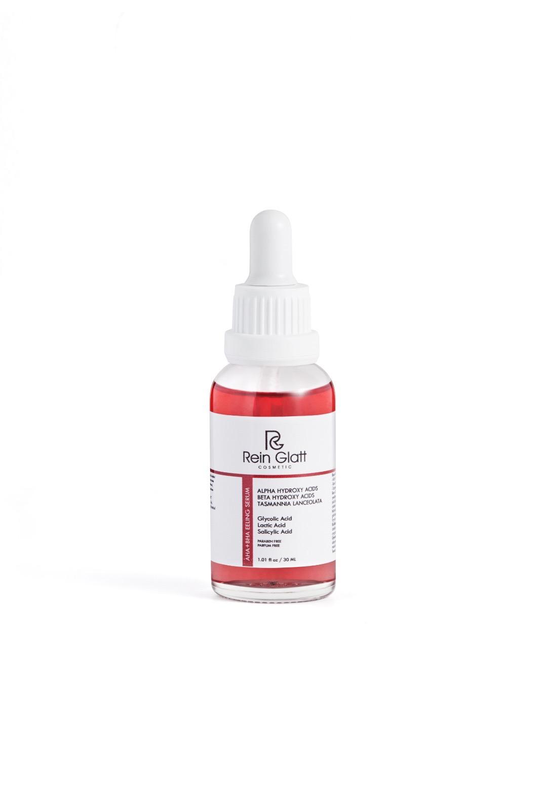 Rein Glatt Cosmetic Aha & Bha Canlandırıcı & Cilt Tonu Eşitleyici Vegan Kırmızı Peeling Cilt Serumu 30 ml