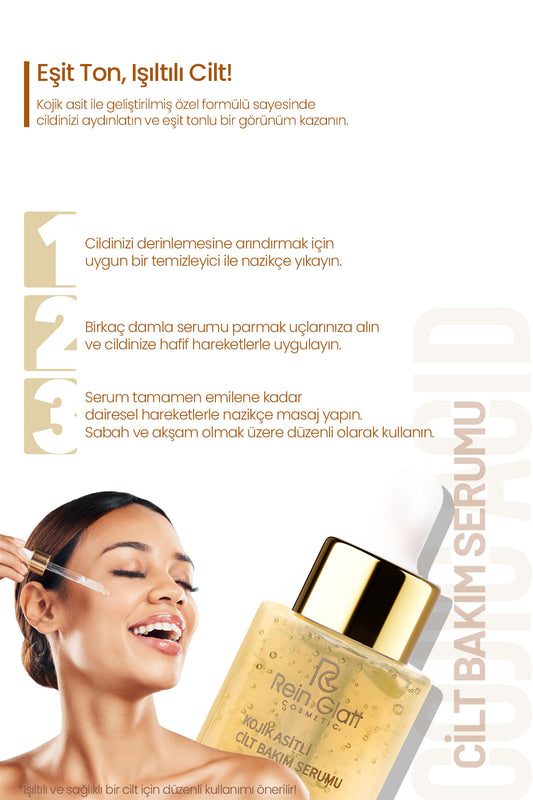 Kojic Asit Serumu, Portakal Ve Kojik Asit Içeriğiyle Leke Karşıtı Beyazlatıcı Serum 30 ml