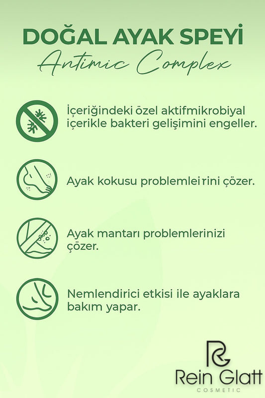 Çay Ağacı Özlü Ayak Ve Tırnak Mantar Koku Gidermeye Yardımcı Nemlendirici Bakım Spreyi