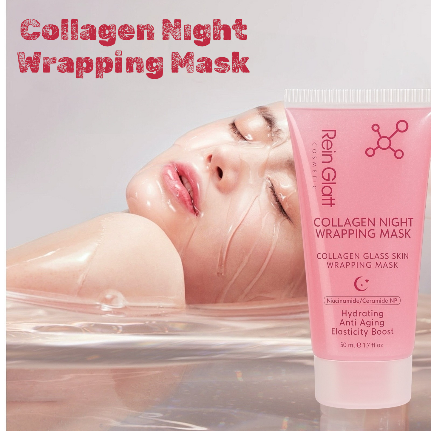 Pembe Greyfurt Özlü |Soyulabilir Kolajen Porselen Cilt Nemlendirici Gece Maskesi Collagen Night Mask